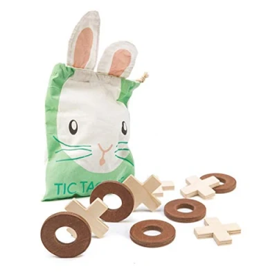 Image of Tender Leaf Toys Tic Tac Toe Wooden Noughts and Crosses Game