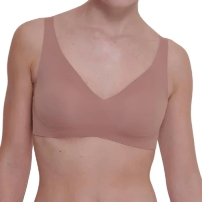 Image of Sloggi Women&#039;s Zero Feel 2.0 Soft Bra, Cacao, L