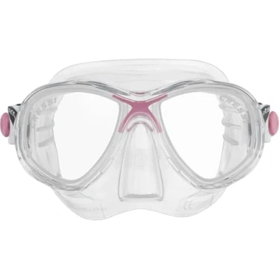 Image of Cressi Kids Marea Jr Scuba Diving and Snorkeling Junior Mask Transparent/Pink