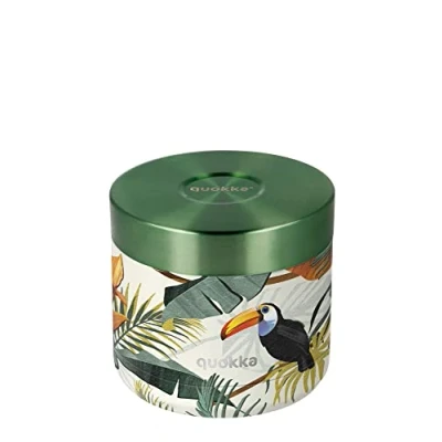 Image of Quokka RECIPIENTE COMIDA TERMICO ACERO INOXIDABLE WHIM TROPICAL 604 ML