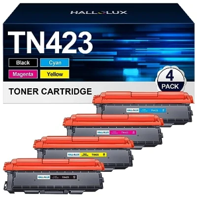 Image of TN423 Toner Cartridges Compatible for Brother TN 423 Multipack TN421 421 MFC L8690CDW HL L8260CDW DCP L8410CDW L8360CDW L8900CDW(Black, Cyan, Magenta, Yellow, 4 Pack)