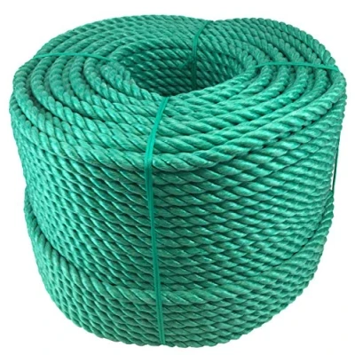 Image of RopeServices UK 6mm Green Polypropylene Rope x 220 Metre Coil, Cheap Nylon Twisted Poly Ropes