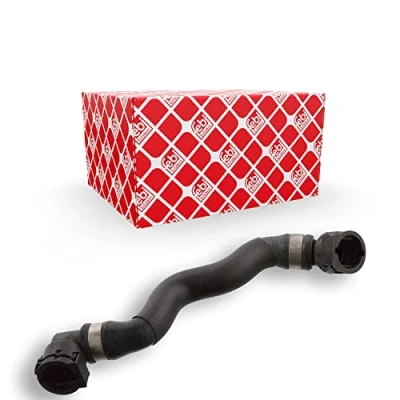 Image of 17127592651 Radiator Hose FEBI BILSTEIN 103885 Lower Left EPDM (ethylene propylene diene Monomer (M class) rubber) with quick couplers BMW: 5 Saloon