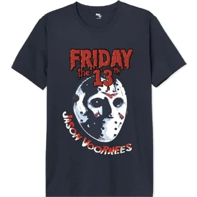 Image of FRIDAY THE 13TH Men&#039;s Uxfridmts001 T Shirt, Navy Blue, XS