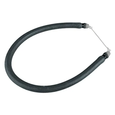 Image of SEAC Tripower Circular Rubber Sling for Spearfishing with dyneema Wishbone, Made in Italy, Black, Ø14,5mm X 49cm