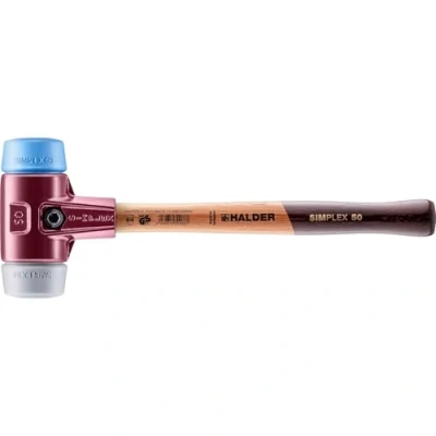Image of Halder 3013050 &quot;Simplex Soft Face TPE Mid/TPE Soft&quot; Mallet, Multi Colour, 50 mm
