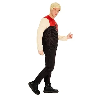 Image of Rubie&#039;s Official Flash Gordon Muscle Top, Adult Fancy Dress, Size Standard Halloween