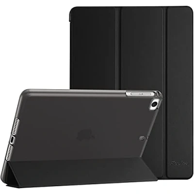 Image of ProCase iPad Mini Case for 7.9 inch 5 2019 / 4 3 2 1 (Old Model), Slim Soft TPU Back Cover Trifold Stand Folio Smart 5th Generation, Black