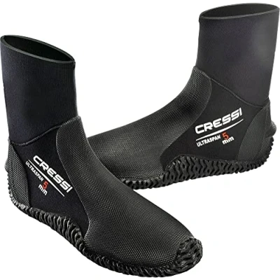 Image of Cressi Ultraspan Dive Boots 5mm Premium Neoprene, Black L 8/8.5