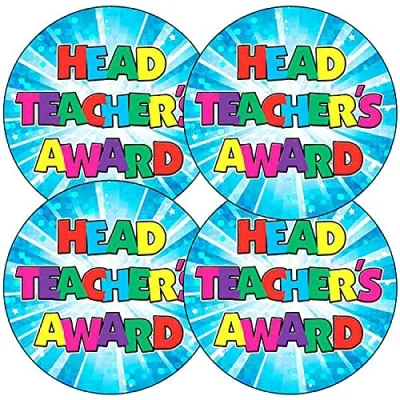 Image of 280 Holographic Sparkly Head Teachers Award Crown Motivational Childrens Pupils School Praise Reward Stickers Value Pack 37mm Primary Teaching Services