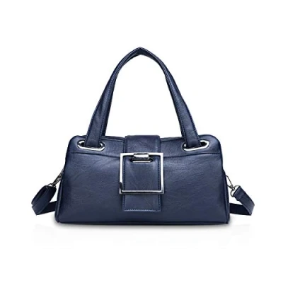 Image of NICOLE &amp; DORIS Women Handbags for Ladies Fashion Handbag Crossbody Bags Retro PU Leather Dark Blue