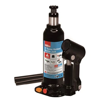 Image of Hilka 82250120 2 Tonne 168 316mm Welded Bottle Jack in Case, Black