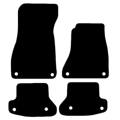 Image of Carsio Tailored Carpet Car Floor Mats For Audi A5 Cabriolet 2016+ Onwards Fit Mat Complete Accessory Black Custom Fitted All Weather, Anti Slip Backing &amp; Trim