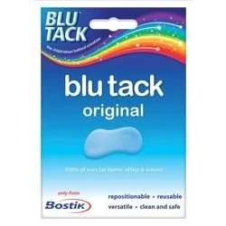 Image of Bostik Blu tack Mastic Adhesive Non toxic Handy Pack Ref 801103 [Pack 12]