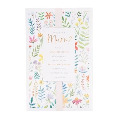 Image of UK Greetings Mother&#039;s Day Card for Mum What is a Mum? Design