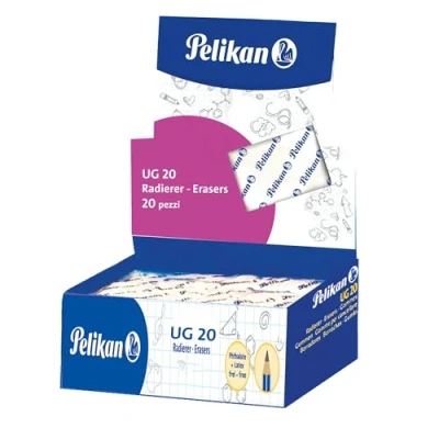 Image of Pelikan UG 20 White Bread Eraser Erasers Suitable for Technical Drawing Artistic and School Charcoal Graphite, Pack of