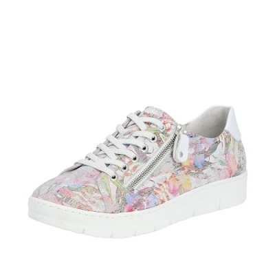 Image of Remonte Women&#039;s D5800 Sneaker, Multiflower White 91, 3.5 UK