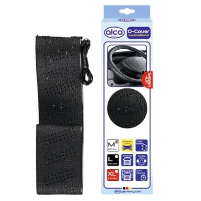Image of alca Steering Wheel Cover Lace up For Truck Campervan Large Size 43 45cm
