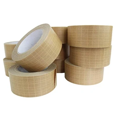 Image of All Green Self Adhesive Reinforced, Extra Strong, Paper Packaging Tape 50mm x 25m 10 Rolls