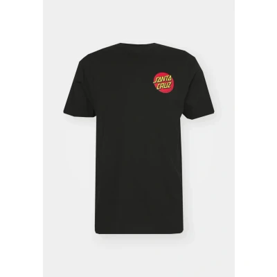 Image of Santa Cruz Classic DOT Chest Unisex Print Tshirt, Size: Medium, Black