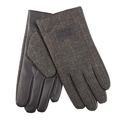Image of Heritage Traditions Tweed Boxed Driving Gloves (Grey)