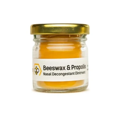 Image of Nasal Decongestant Ointment 45g Propolis Beeswax Nose Sinusitis, Blocked Nose, Cold &amp; Flu