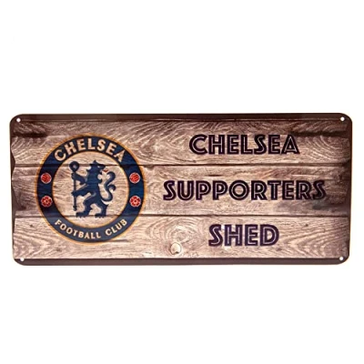 Image of Chelsea FC Supporters Shed Plate, brown, One size