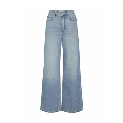Image of JJXX WIDE Jxtokyo Flared Jeans, Women&#039;s, Size: 24x30, Light blue denim