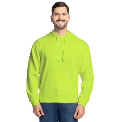 Image of Fruit of the Loom Men&#039;s Eversoft Fleece Hoodies, Full Zip, Moisture Wicking &amp; Breathable, Sizes S 4x Hooded Sweatshirt, Duffle Bag Green Pullover, Large