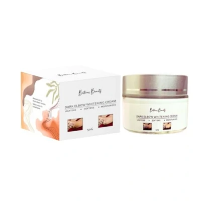 Image of Britains Beauty Dark Elbow Whitening Cream 50g Lightens, Softens &amp; Moisturizes Targeted Spot Correction for Elbows, Smooth Radiant Skin, Non Greasy Formula
