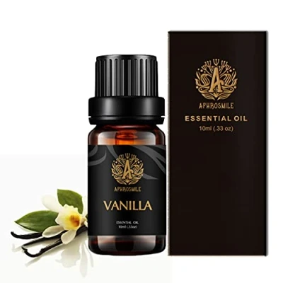 Image of Aromatherapy Essential Oil Vanilla, Therapeutic Grade Vanilla Fragrance, 100% Pure Scent for Diffuser, Humidifier, Massage 0.33 oz 10ml