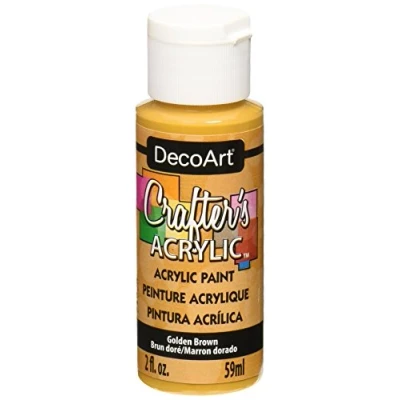 Image of DecoArt Acrylic Paint, Golden Brown, 59ml
