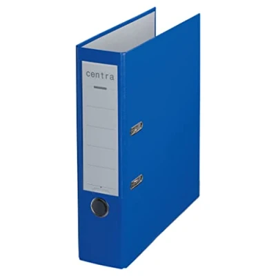 Image of Leitz A4 Folder With Plastic Surface, Spine Width 80mm, Pack Of 20, Blue