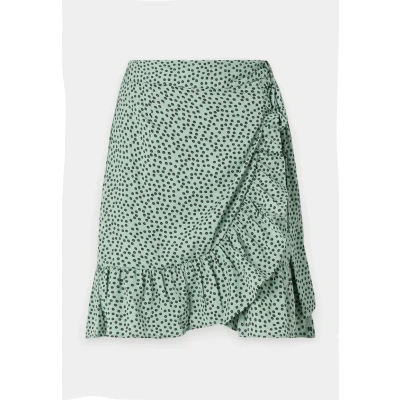 Image of ONLY Onlolivia Wrap Skirt skirt, Women&#039;s, Size: XS, Chinois green
