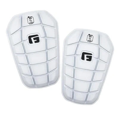 Image of G Form Pro S Blade Football Shin Guard, White, Medium
