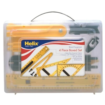 Image of Helix Magnetic Blackboard and Whiteboard Teaching Equipment Set Yellow