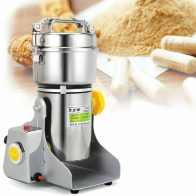 Image of Electric Grain Grinder, 2800W Mill Cereal Superfine SUS304 Stainless Steel Pulverizer Powder Machine, Machine Commercial for Kitchen Herb Spice Pepper Coffee Corn