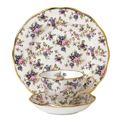 Image of Royal Albert 100 Years of 1940 English Chintz 3 Piece Set