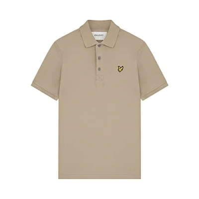 Image of Lyle &amp; Scott Mens Short Sleeve Polo Shirt Khaki M