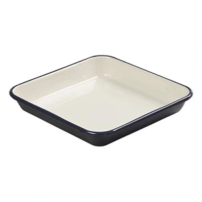 Image of Tala Originals Enamelled Indigo &amp; Ivory Roaster 33.5x33.5x5cm