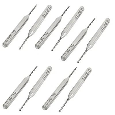 Image of Sourcingmap A14082700ux0306 0.9mm Tip Spiral Flute Tungsten Carbide Micro PCB Drill Bits