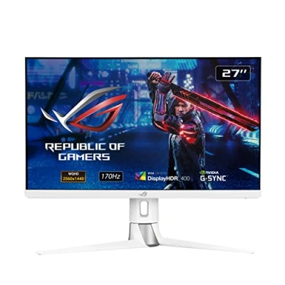 Image of ROG Strix XG27AQ W IPS Gaming Monitor 27 inch 2K QHD (2560x1440), Fast IPS, Overclockable 170Hz (Above 144Hz), 1ms (GTG), ELMB SYNC, G SYNC Compatible, DisplayHDR™ 400