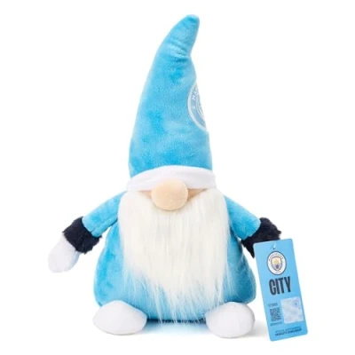 Image of Man City FC Gonk Gnome 33 cm Officially Licensed Plush, for Adults &amp; Kids Manchester The Citizens