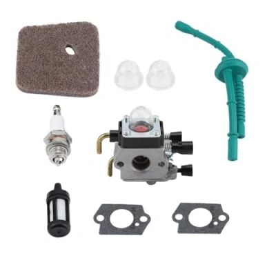 Image of Broco Carburetor Kit Replacement for STIHL FS55 FS55R FS55RC FS38 KM55 HL45 KM55R Engine Lawn Mowers Accessories