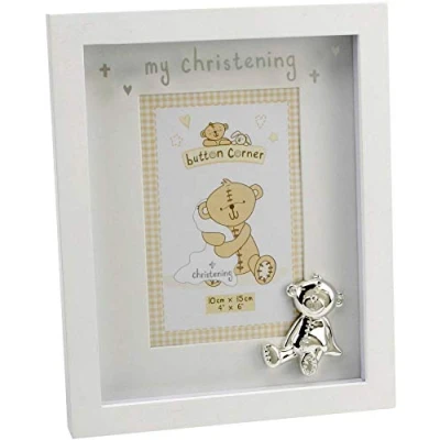Image of Brand: Button Corner MDF Photo Frame and Icon &quot;My Christening&quot; 4&quot;x6&quot; CG876CH, 200 g