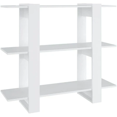 Image of vidaXL Book Cabinet/Room Divider White 100x30x87 cm