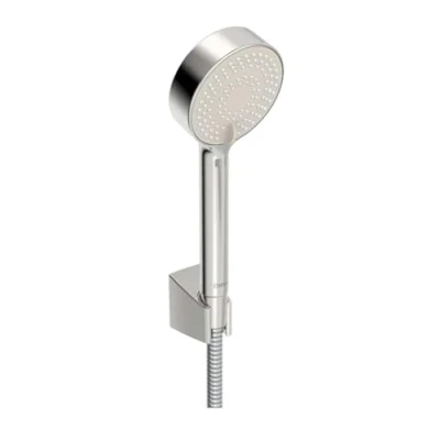 Image of Hansa Shower/Shower Head Set Basic Jet (3 Hand Shower + Hose Holder) for Bath and Anti limescale 95 mm Technology, Length: 150 cm