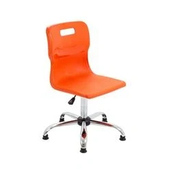 Image of Titan Swivel Senior Chair 435 525mm Seat Height Orange T35 OG