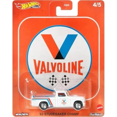 Image of Hot Wheels Premium Pop Culture Dash Fuel &#039;63 Studebaker Champ Die Cast Metal Vehicle