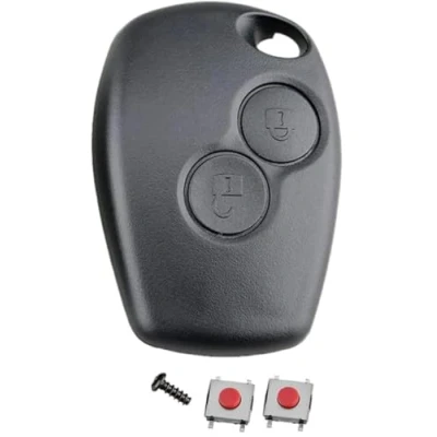 Image of Car Key Fob Case Replacement Fits for Renault Clio Kangoo Megane Laguna Modus Dacia Twingo,2 Buttons Auto Remote Cover(No Blade)